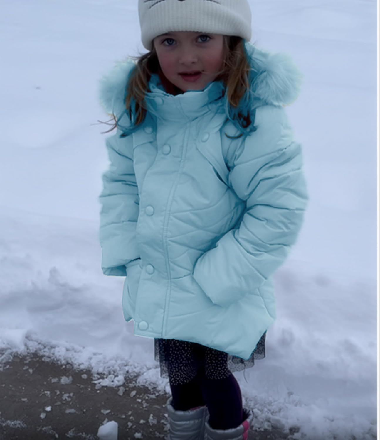 Girl's Kids Winter Coat Parka Kids Warm Puffer Jacket with Hooded (Toddler & Big Kids)