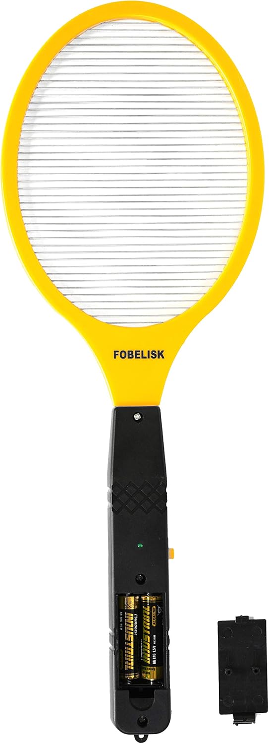 Electric Fly Swatter Racket for Mosquito and Flying Insect Control | Portable Design, Indoor/Outdoor Use, Camping