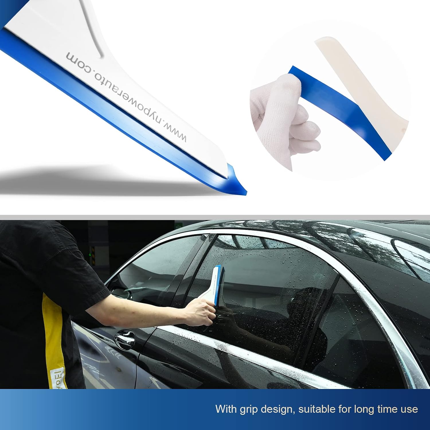 Window Tint Tools Vinyl Wrap Tool Kit With Vinyl Squeegee,Vinyl Wrap Stick,Wrapping Paper Cutter, Utility Knife and