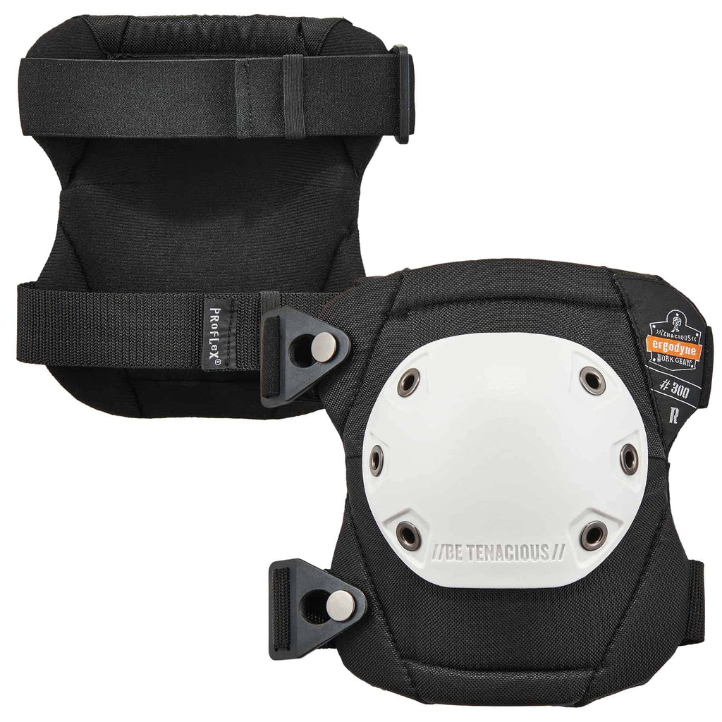 ProFlex 300 Rounded Cap Knee Pads, White Cap