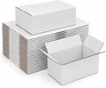 10x6x4 White Shipping Boxes for Small Business, Packing, Set of 35