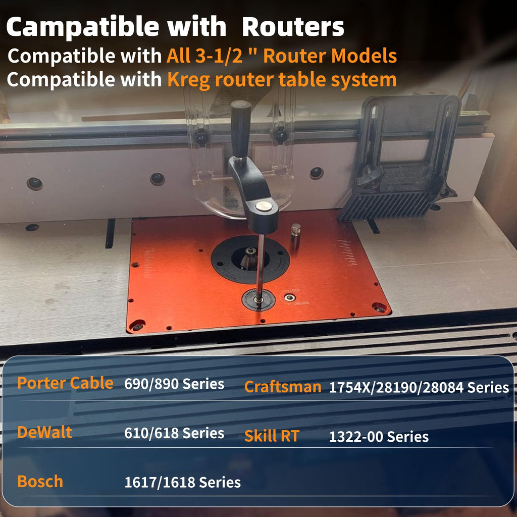 Precision 3-1/2" Router Table Lift Systems for 3-1/2" Diameter Motor