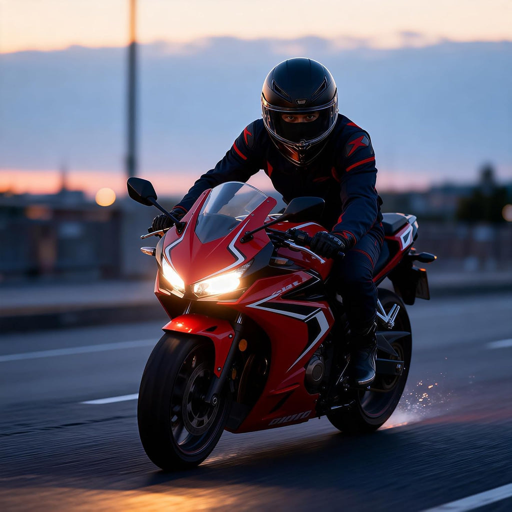 Modular Bluetooth Motorcycle Helmet, DOT Approved | Flip Up Full Face Helmets with Dual Visor