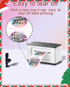 1.5 x 1.5 Round Thermal Labels, 1.5 inch Round Thermal Sticker Labels for Business and Home, Circle Thermal Printer