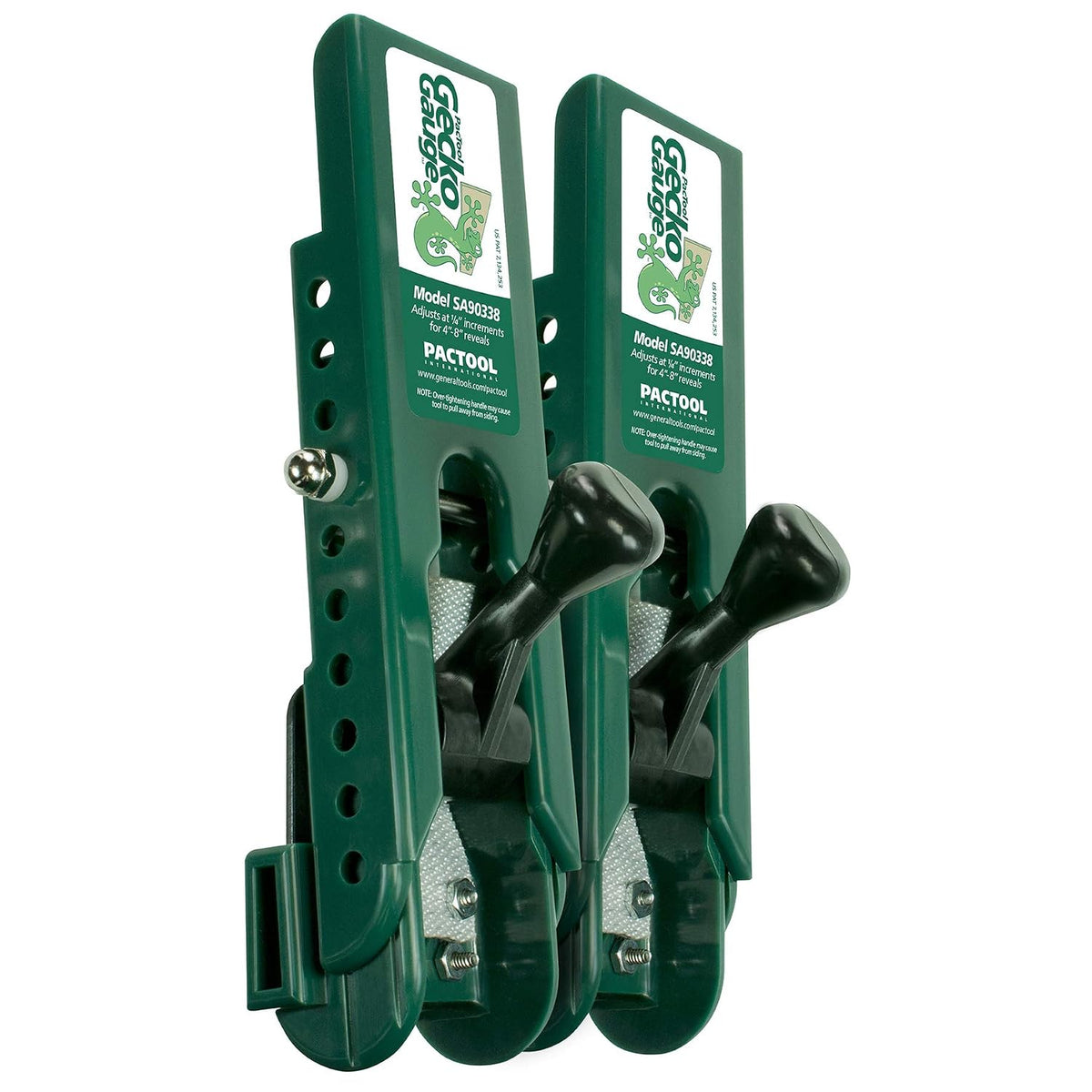 PacTool Gecko Gauge Siding Tool - LP Wood Installation, 2-Pack Green