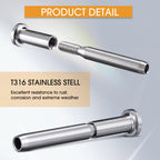 80 Pack 3/16" Stainless Steel Cable Railing Hardware Kit, Silver