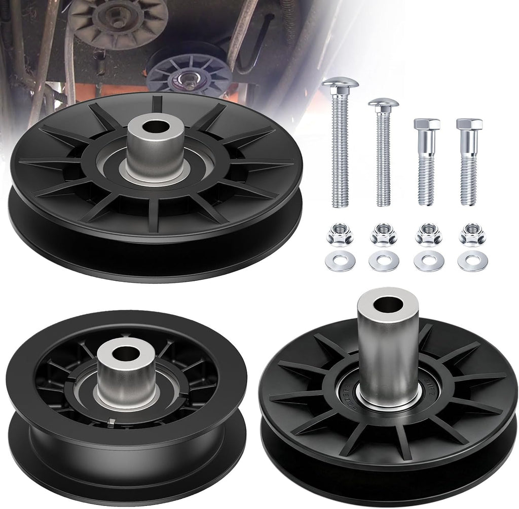 532407287 532194326 V-Groove Idler Pulley Kit for Poulan Craftsman Mower