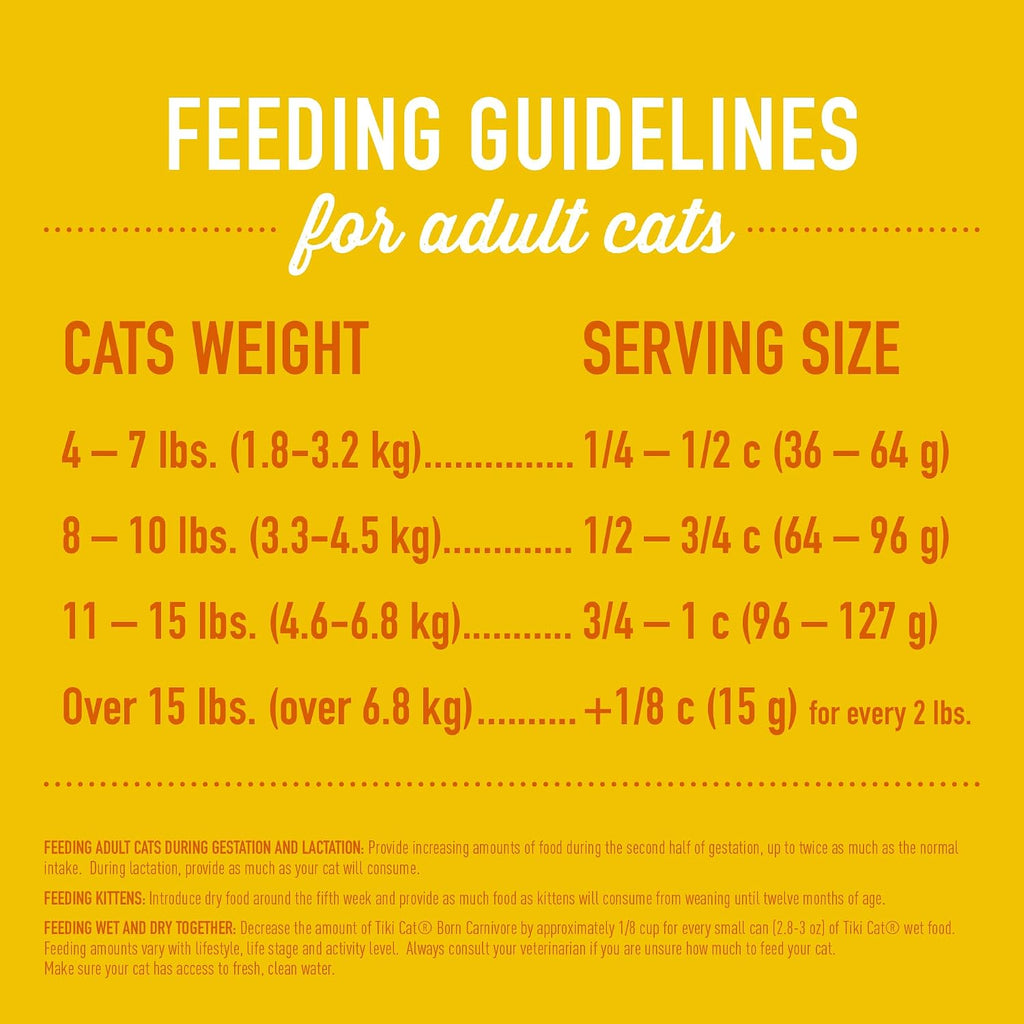 Tiki Cat Born Carnivore Dry Cat Food, Deboned Chicken & Egg, 56 lb Bag