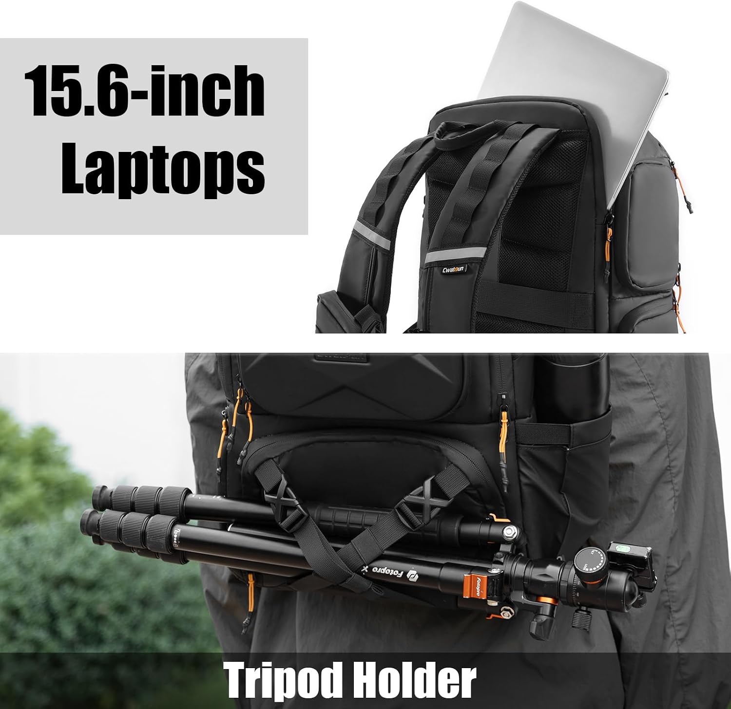 Camera Backpack Professional DSLR/SLR/Mirrorless, Waterproof Hardshell Case Large Camera Bag Outdoor Hiking Travel