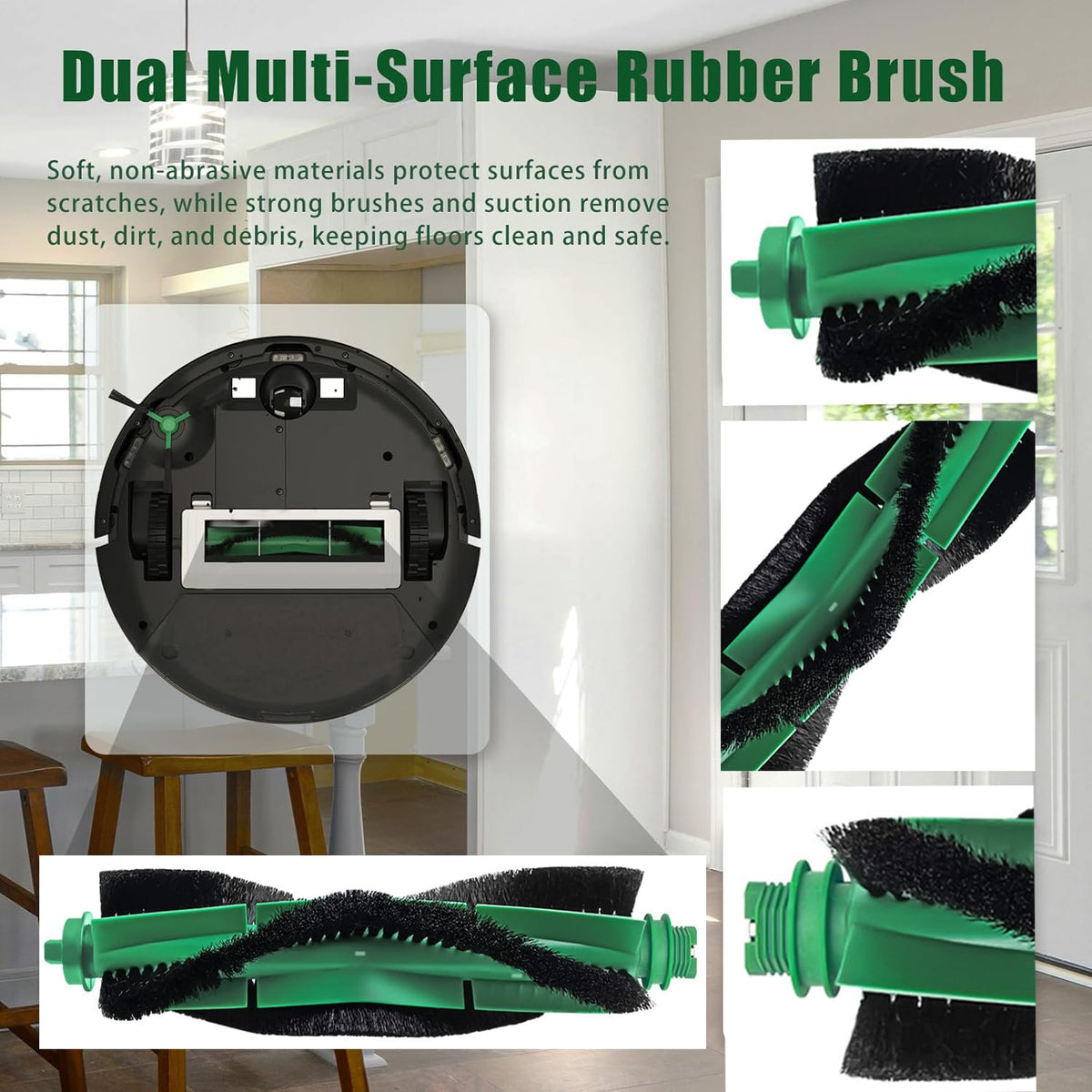 Roller Brushes for Roomba Q0120 Y0140 Q0520 Q011 Y0110, 1Pack