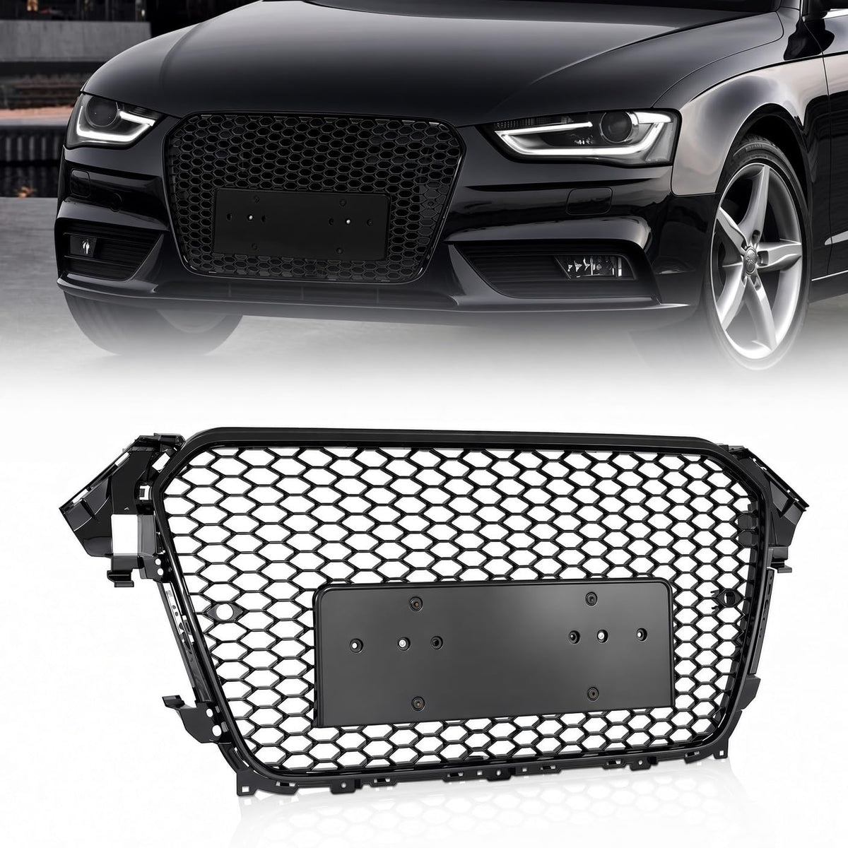 Partzer Front Bumper Grill for 2013-2016 Audi A4 & S4 B8.5 Grille