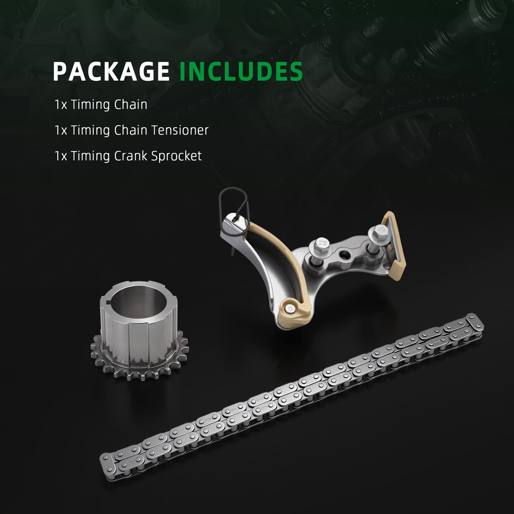 Riyhch 3pcs Engine Timing Chain Kit with Sprocket & Tensioner, 2014-2022