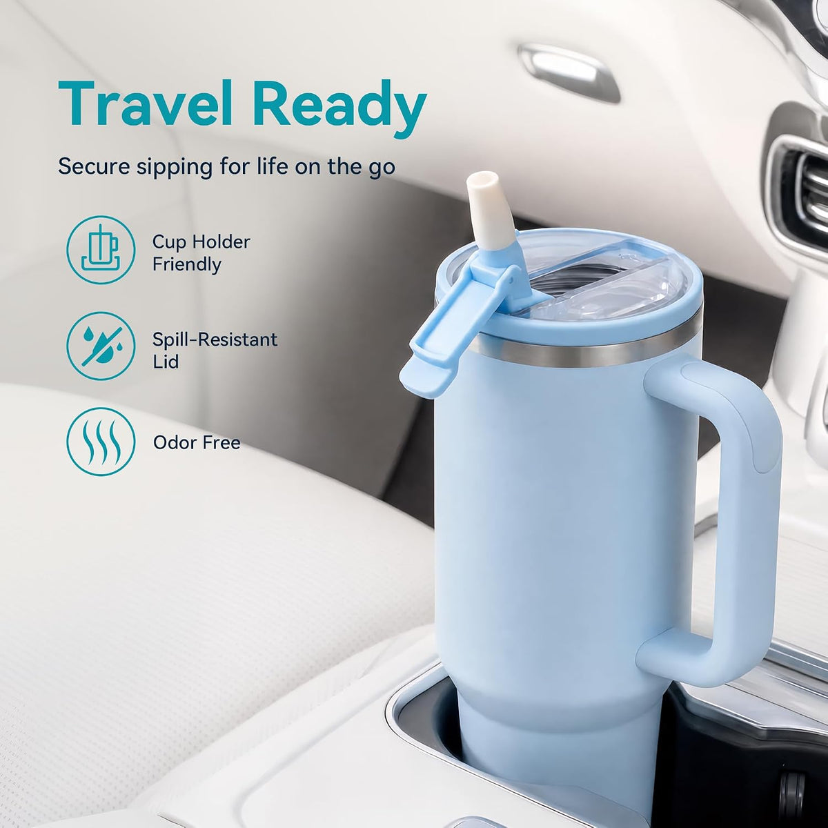 Tritan Replacement Lid for Stanley Quencher H2.0 40 oz & ProTour Tumbler