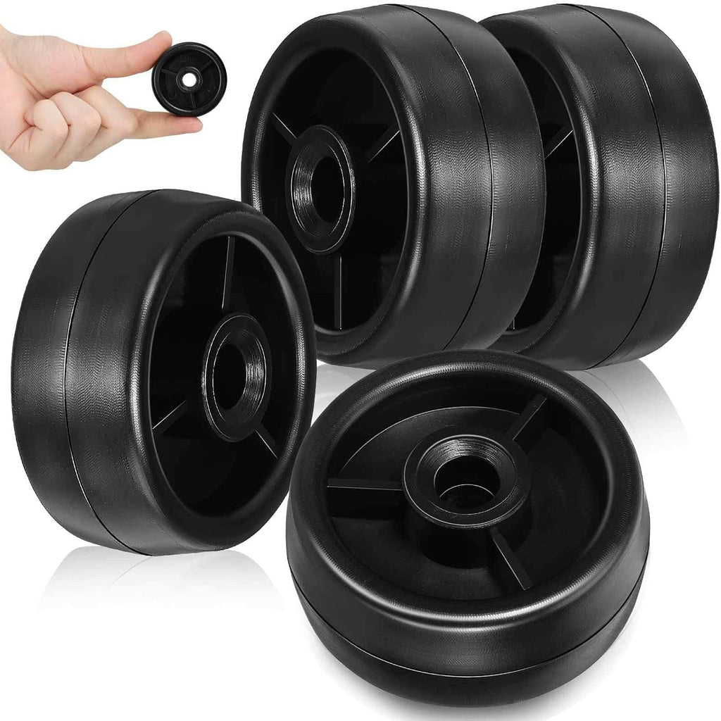 Universal Roller Wheels for Fitness Equipment, 4pcs Heavy Duty Caster Wheels Replacement for Treadmill Exercise Bike