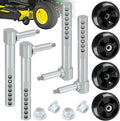 CheeMuii 4 Pack AM125172 Mower Deck Wheels & AM131288 AM131289 Deck Arm Kit