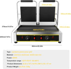 Commercial Panini Press Grill, 3600W Electric Sandwich Panini Maker