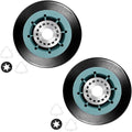 Upgraded EngPair (2-Pack) 349241T 8536974 WPW10314173 Dryer Drum Roller Kit