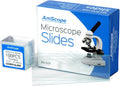 BS-50P-100S-22 Pre-Cleaned Blank Ground Edge Glass Microscope | 50 Pre-Cleaned Microscope Slides with 100 Clear 7/8 x