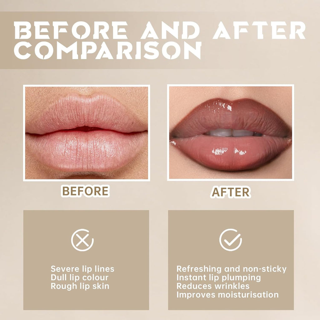 Peel Off Lip Liner Stain Tattoo, Long Lasting Waterproof Lip Stain Peel off, Tattoo Nude Lip Liner and Lip Gloss