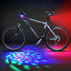 2 Pcs LED Disco Bike Lights Front and Back USB-C Red Tail Light
