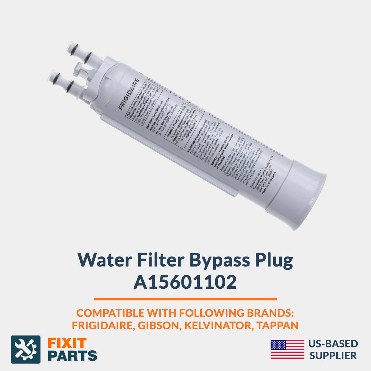 A15601102 Water Filter Bypass Plug Compatible With Frigidaire Refrigerators