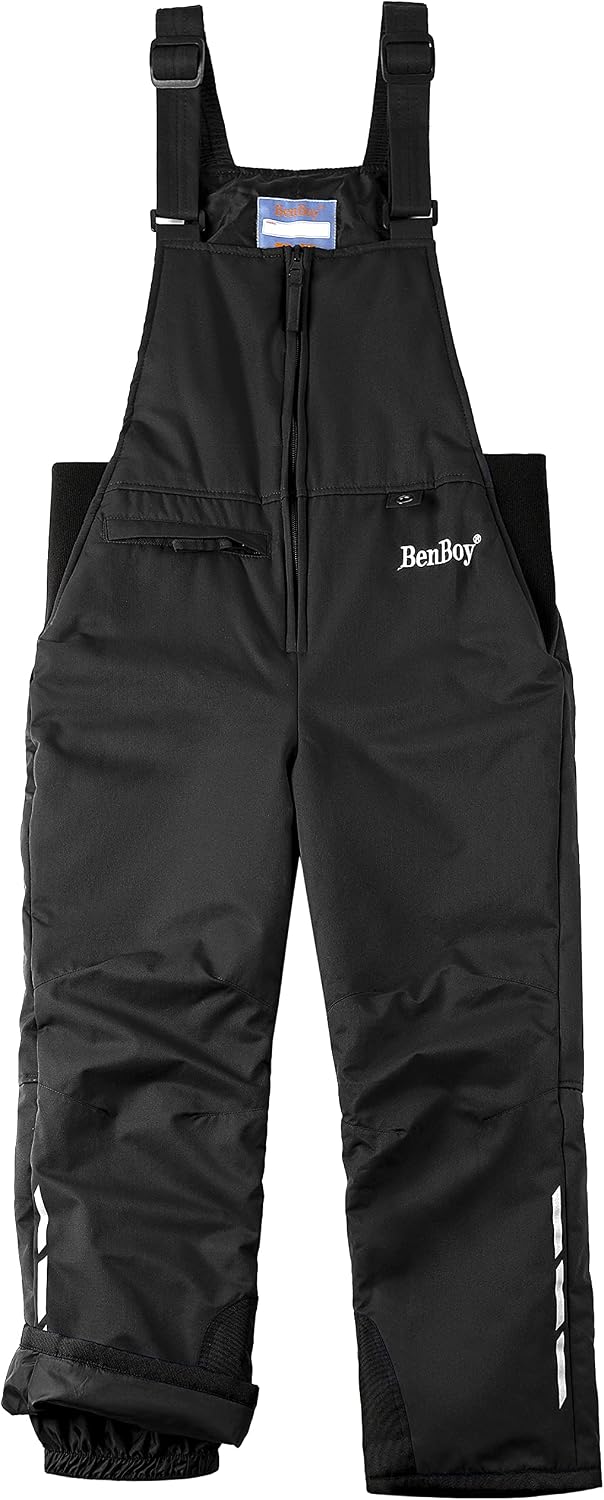 Kids Snow Ski Bib Pants Waterproof Windproof Boys | Girls Outdoor Winter Ripstop Warm Insulated Snowboard Overalls