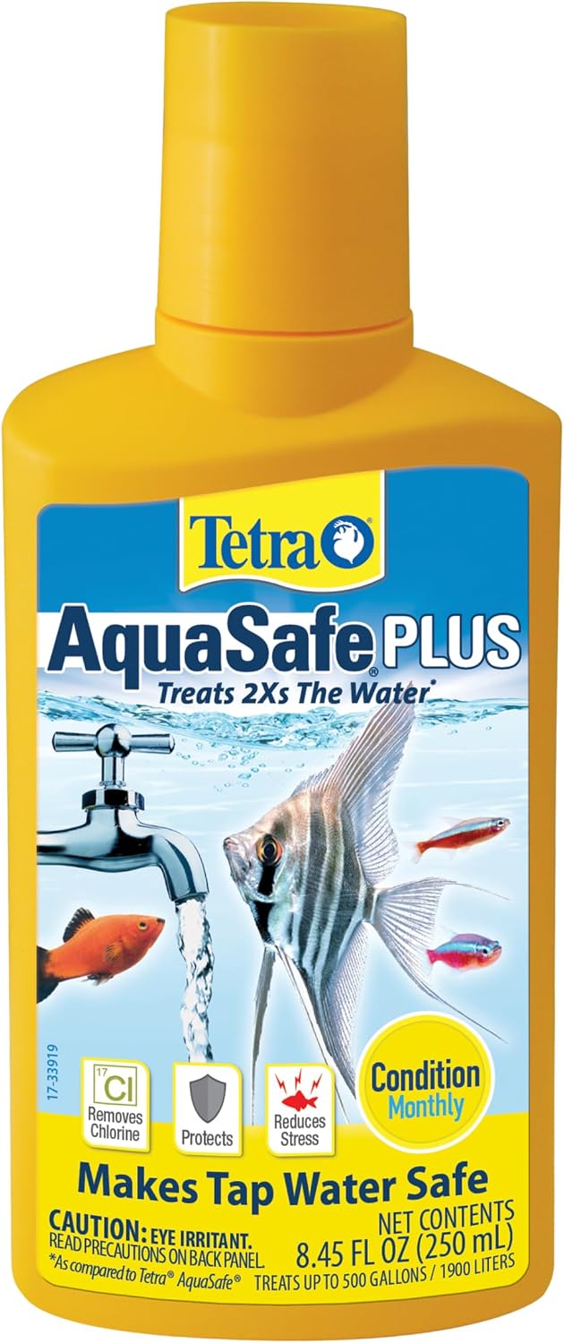 AquaSafe Plus Water Conditioner & Dechlorinator for Aquarium, 8.45 oz