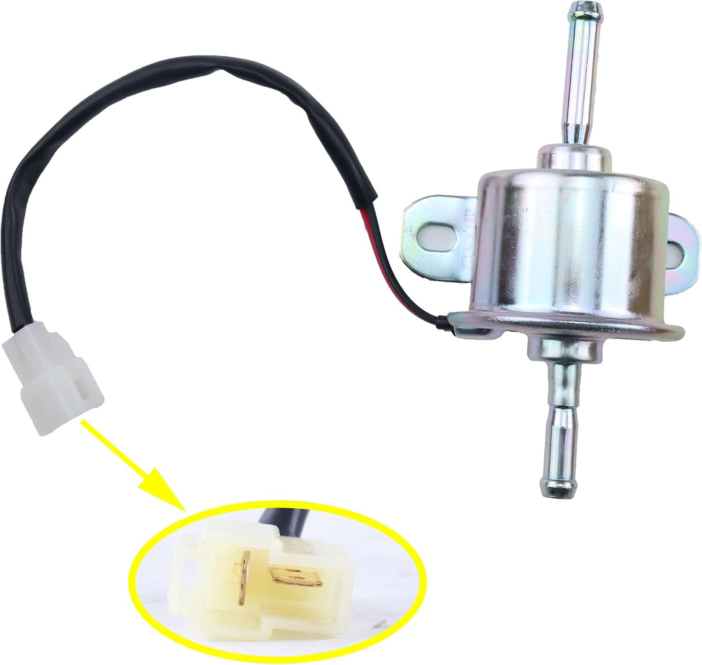 JEENDA Fuel Pump 49040-2065 490402065 12V Compatible with Kawasaki FD501D FD620D FD661D FD671D FD711D FD750D,Small Engine Mower ATV Generator