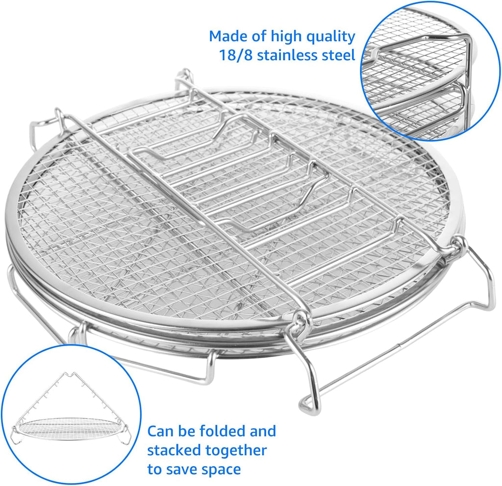 Dehydrator Rack For Ninja Foodi Accesories, Stainless Steel Stand Accesories, Dehydrator Stand With 5 Stackable