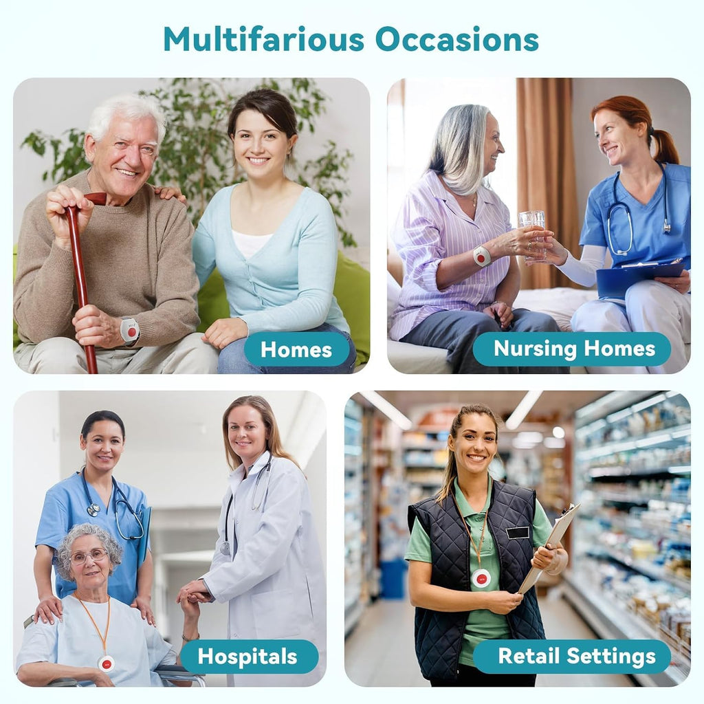 WiFi Caregiver Pager Life Alert Systems for Seniors No Monthly Fee App Control Medical Alert Systems for Seniors