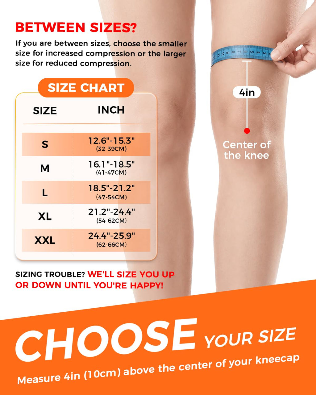 Upgraded Medical-Grade Knee Brace for Women and Men,[Ultra Breathable & V-Straps] Knee Support with Side