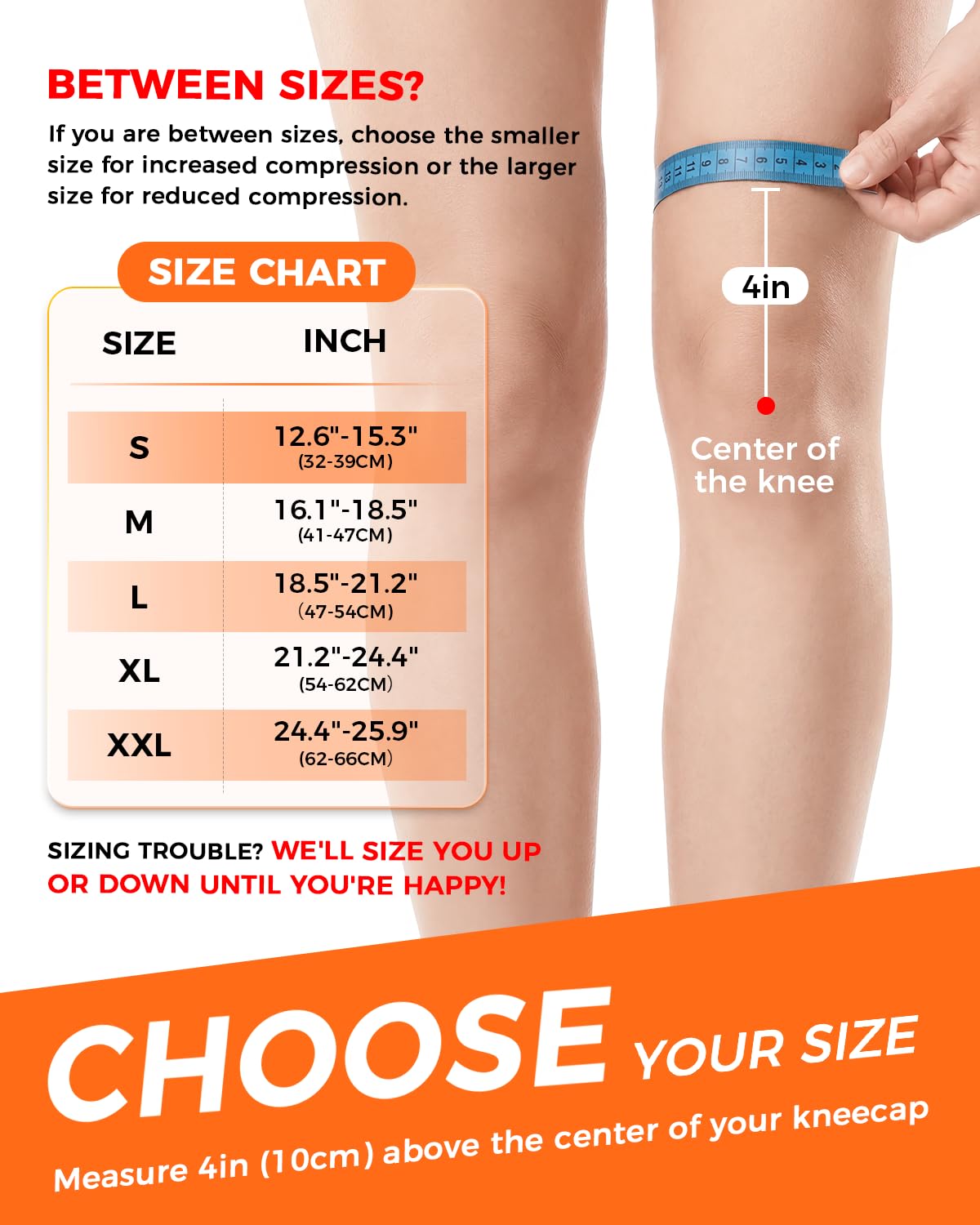 Upgraded Medical-Grade Knee Brace for Women and Men,[Ultra Breathable & V-Straps] Knee Support with Side