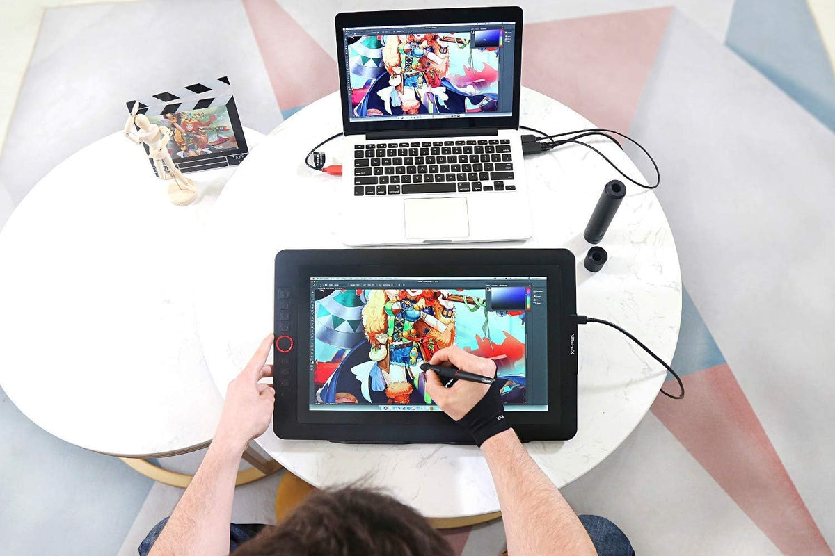 15.6" Drawing Tablet with Screen XPPen Artist 15.6 Pro Tilt Support Graphics Tablet Full-Laminated Red Dial (120%