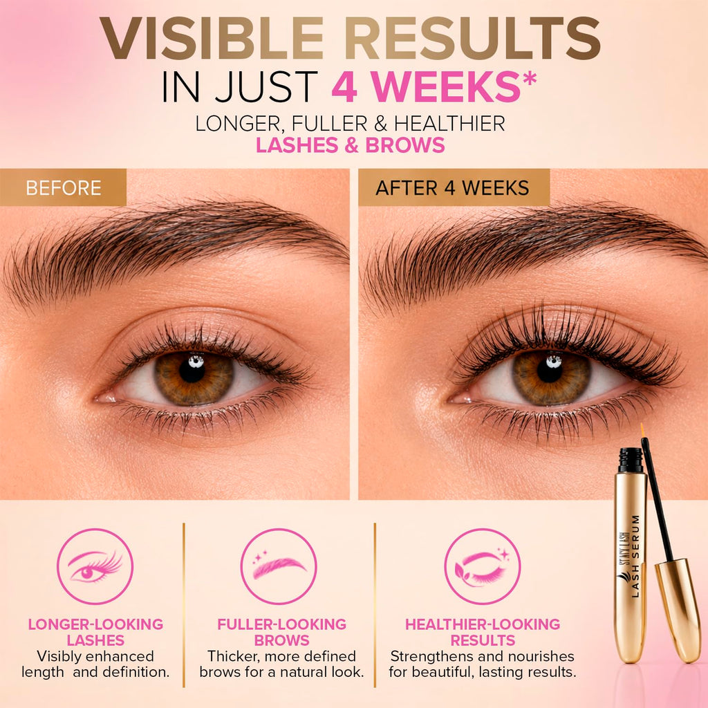 Korean Lash Serum for Eyelash Growth (0.17fl.oz / 5ml) | Thickness and Growth Serum | Eyebrow & Eyelash Enhancing