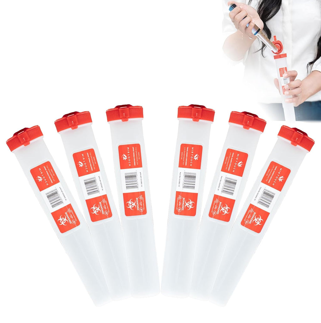 Travel-Sharps - Single Use Travel Sharps Container for AutoPens Needles Syringes - Portable Small Sharp Containers