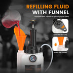 FOUR UNCLES 3L Transmission Fluid Pump Kit with 13 ATF Adapters