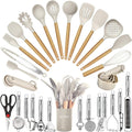 Kitchen Utensils Set- 35 PCs Cooking Utensils with Grater,Tongs, Spoon Spatula &Turner Made of Heat Resistant Food