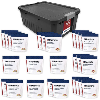 4-Week Survival Food Kit: Emergency Food Supply Designed to Last 25 Years, 192 Servings