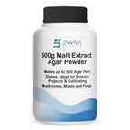 Malt Extract Agar Powder 500 Grams - Evviva Sciences - Make Over 500 Agar Petri Dishes - Premium Performance