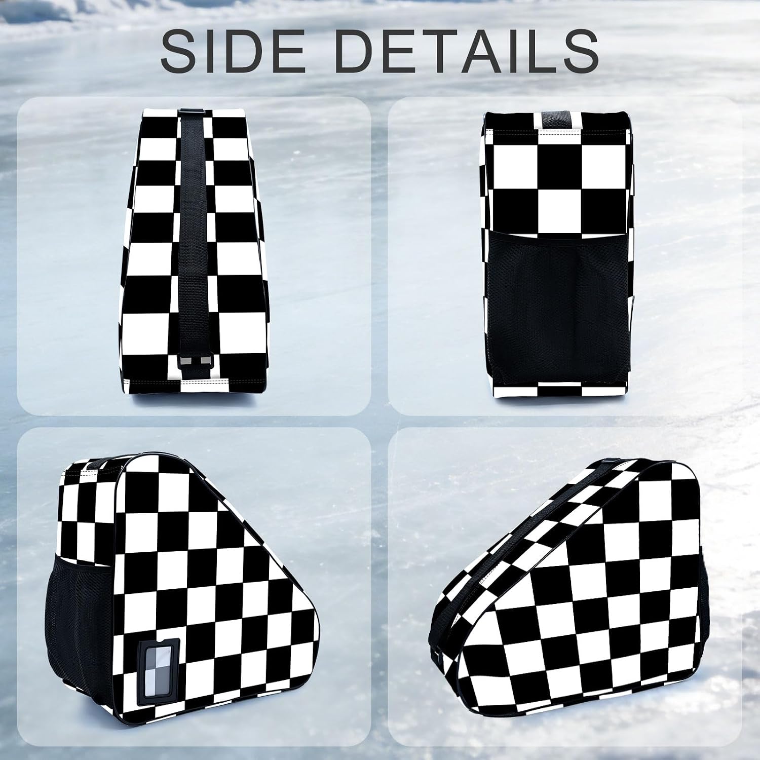 Camo Print Skate Bag For Ice Roller Inline Skates With Adjustable Shoulder Strap Fit Women Men Adults