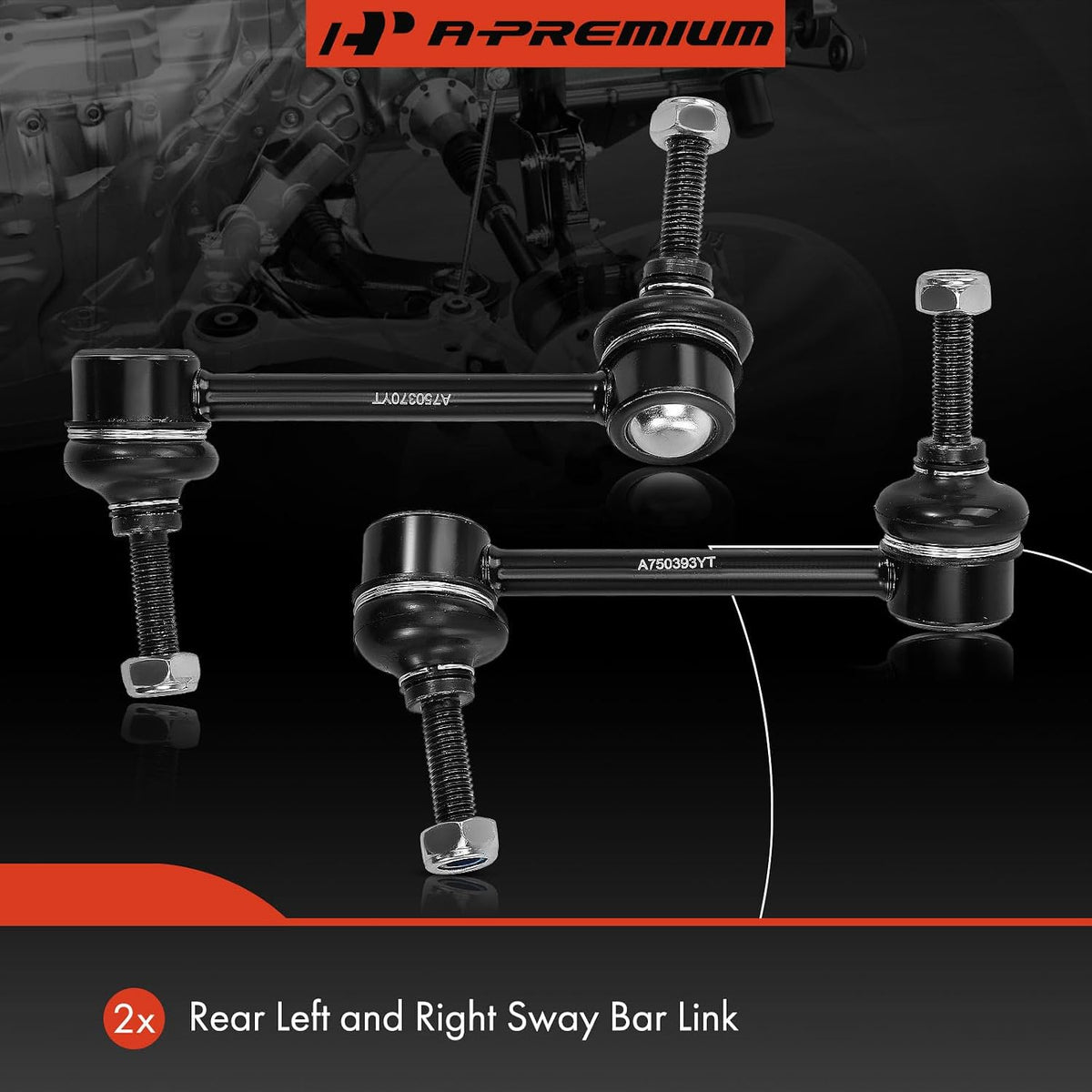 A-Premium Rear Sway Bar Link Stabilizer Bar Link, Compatible with Ford
