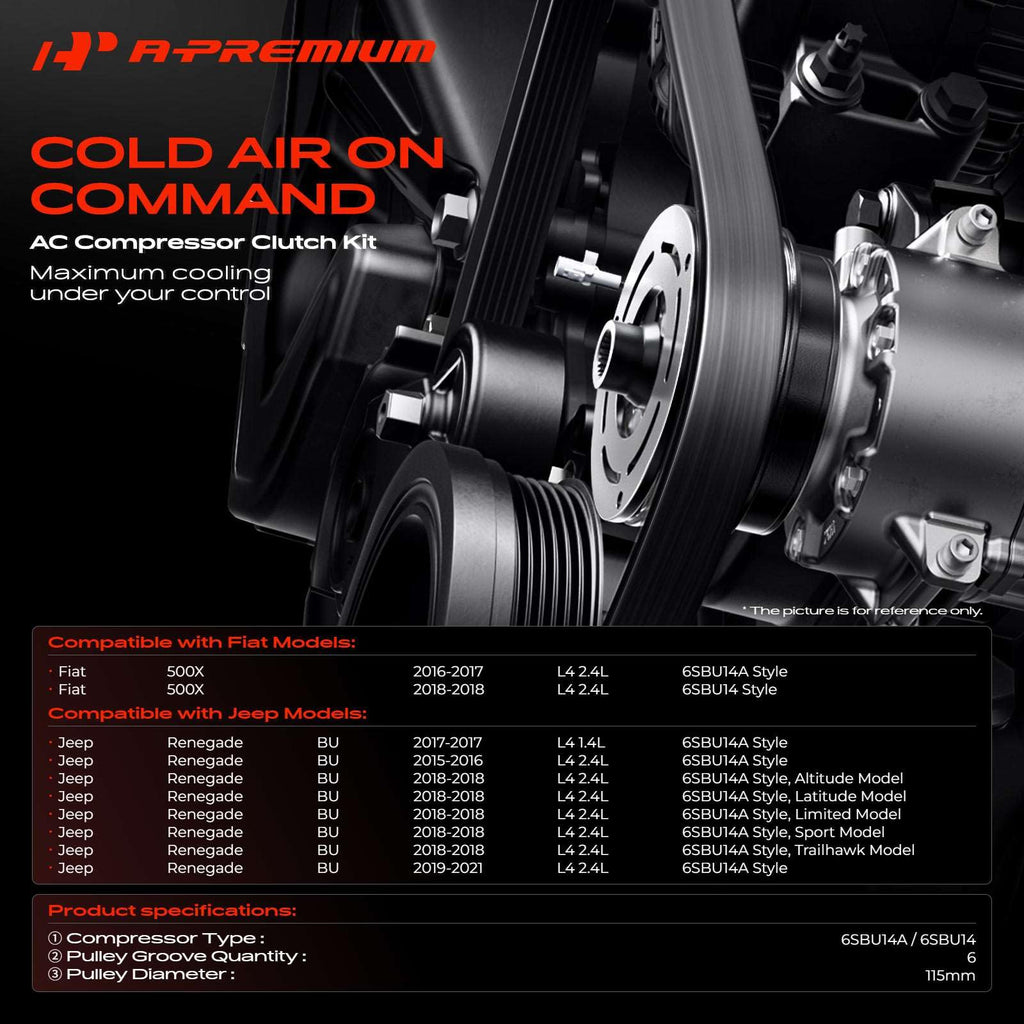 A-Premium Air Conditioner AC Compressor Clutch Kit