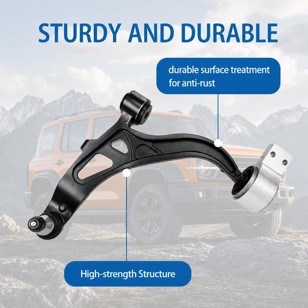 Front Lower Right Control Arm Passenger Side Suspension Fit for 2011-2019 Ford Explorer 2013-2019 Ford Police Interceptor Utility K622215 GB5Z3078C