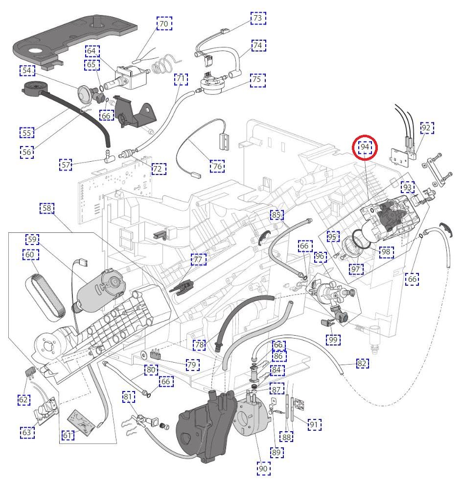 Mechanic Valve compatible with Delonghi Espresso Coffee Machines