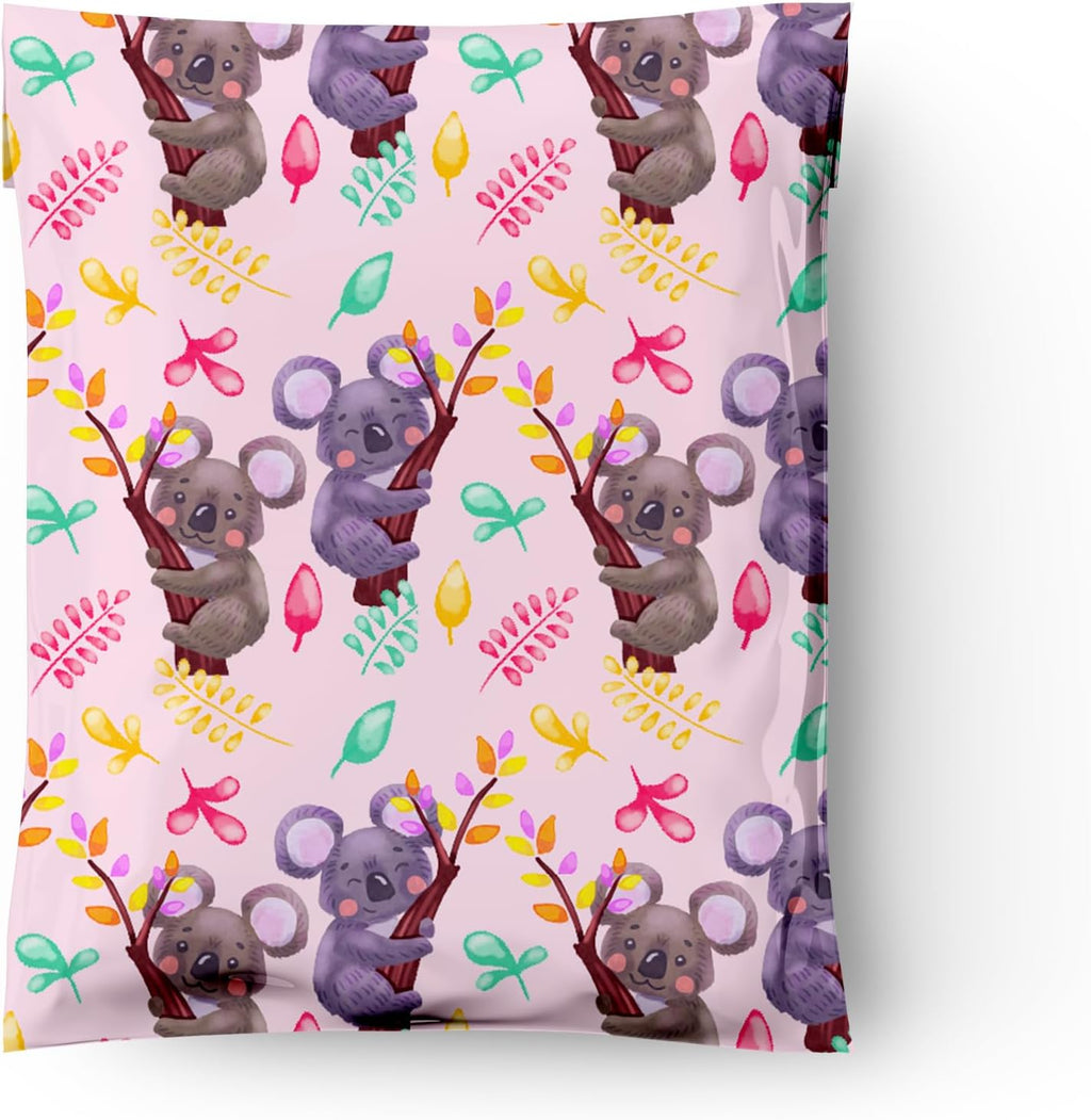 10x13 (100) Koala Designer Poly Mailers Shipping Envelopes Premium Printed Bags