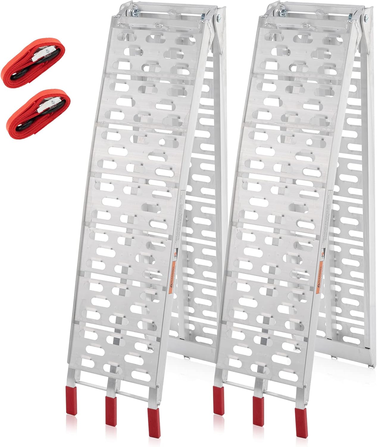 7.5 FT Aluminum Motorcycle Loading Ramps, 1500 lbs Capacity,2PC | Foldable Ramp for Loading Dirt Bikes, ATVs, Lawn