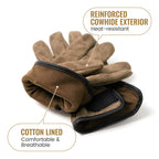 Welding Gloves,Fireproof Leather Work Gloves for Men/Women