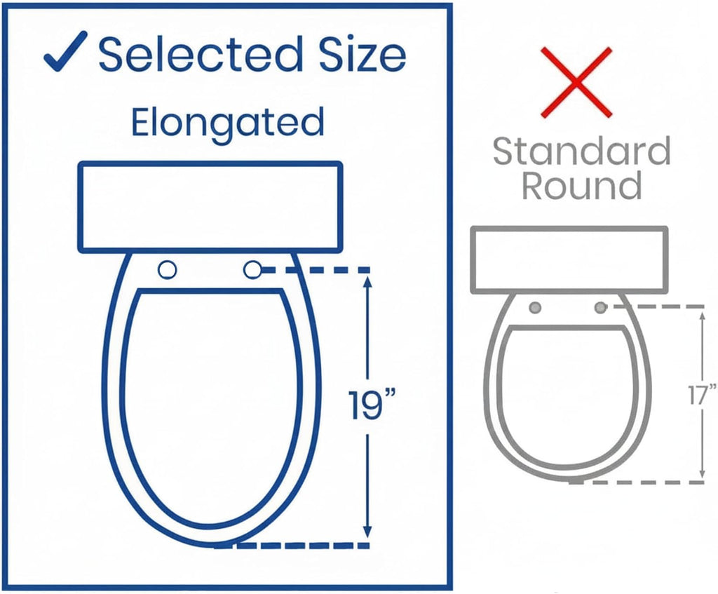 5" Elongated Raised Toilet Seat, with Lock and Removable Padded Arms- A Medical Seat for Seniors, Elderly, Adults, or