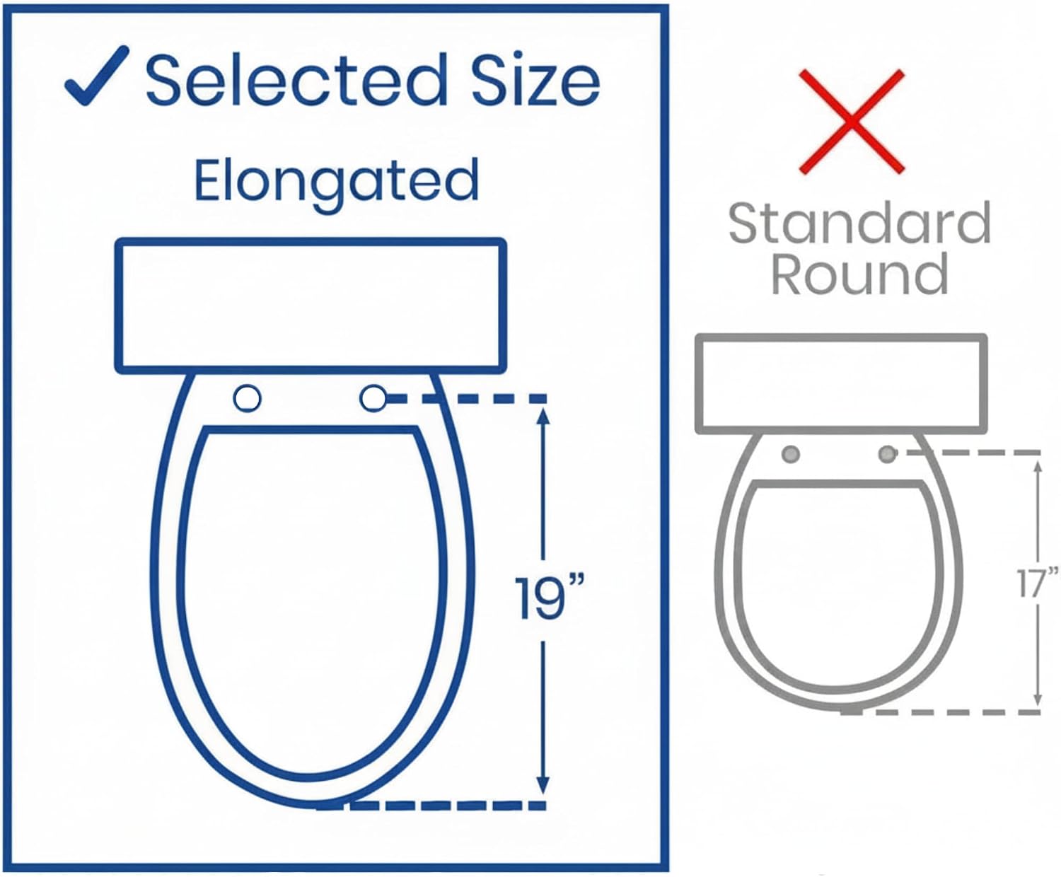 5" Elongated Raised Toilet Seat, with Lock and Removable Padded Arms- A Medical Seat for Seniors, Elderly, Adults, or