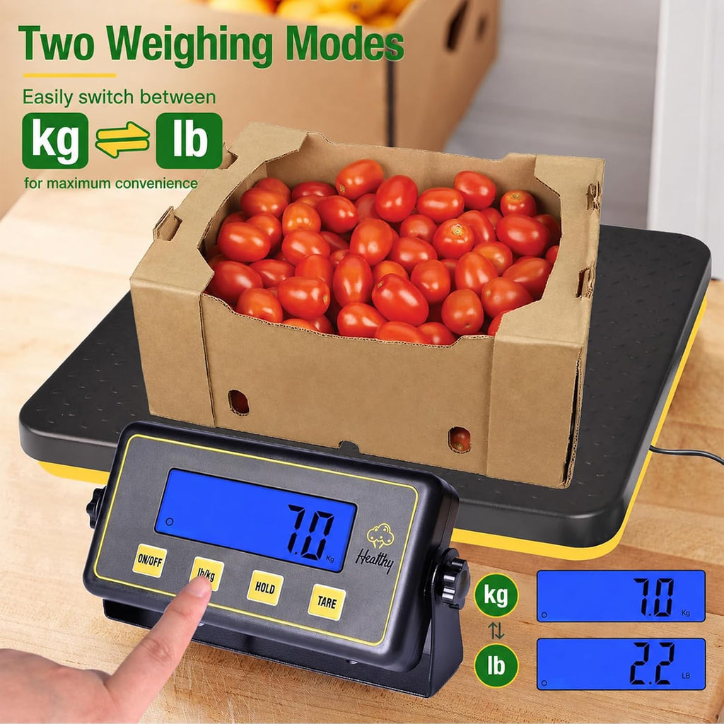 Commercial Digital Receiving Scale 400lbs, Aluminum Platform